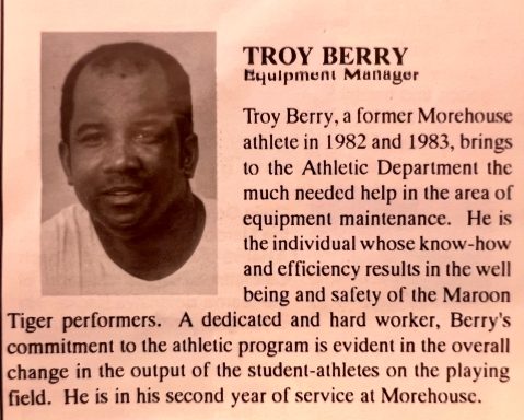 Troy Berry Letterman 82, 83 Football
